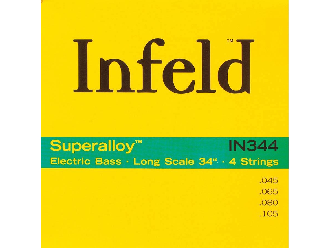 Thomastik String Set Bass Superalloy Hexcore Longscale: 34"" 045065080105