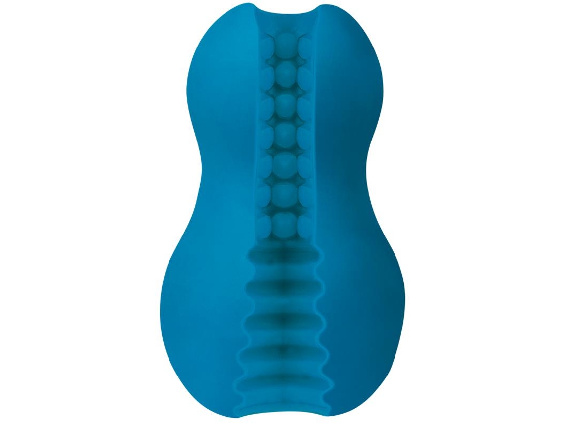 Masturbador De Entrada Dupla Excitador Azul MOOD