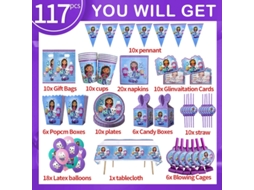Decoração Para Festa De Aniversário De Gatos Da Casa de Bonecas Gabby, Talheres Descartáveis, Guardanapos, Toalhas De Mesa, Copos, Balões, Acessórios Para C