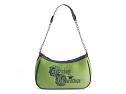 Bolsa de Ombro Feminina Estilo Vintage Verde com Padrões de Bordado para Uso Diário