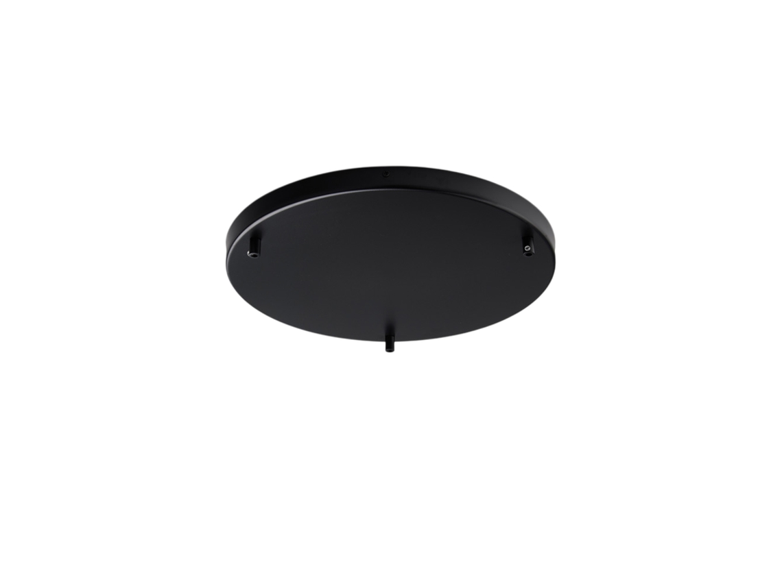 Rosa - Rosa Multicabos Em Ferro Preto Diâmetro 40 Com 3 Furos H. 3 - Ø40 - Bl290-pl3-dm40-nr