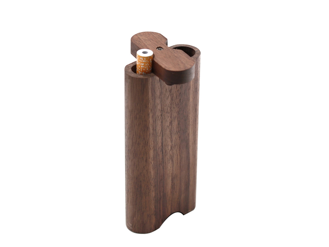 Caixa de Cigarros de Madeira Noz moscada Portátil | S/MARCA