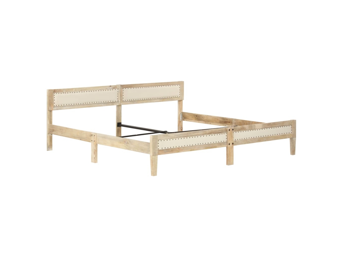 Estrutura de Cama 200 Cm Madeira de Mangueira Maciça MAISON EXCLUSIVE