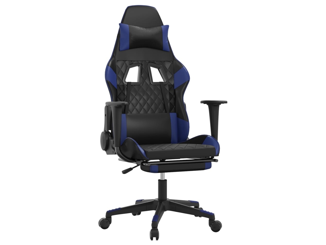Gaming Chair, Gaming Chairs Vidaxl Azul Couro Artificial
