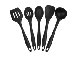 2026 set de 5 Utensílios de Cozinha de Silicone Premium Resistente Ao Calor para Assar e Cozinhar