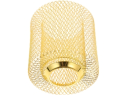 Luminária de Teto de Ferro 100x120mm com Design Dourado SFUSHOS
