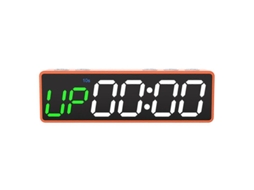 2026 temporizador Portátil para Gimnasio, Reloj de Entrenamiento Con Batería Recargable e Imán Integrado, Temporizador de Intervalos Nuevo Naranja
