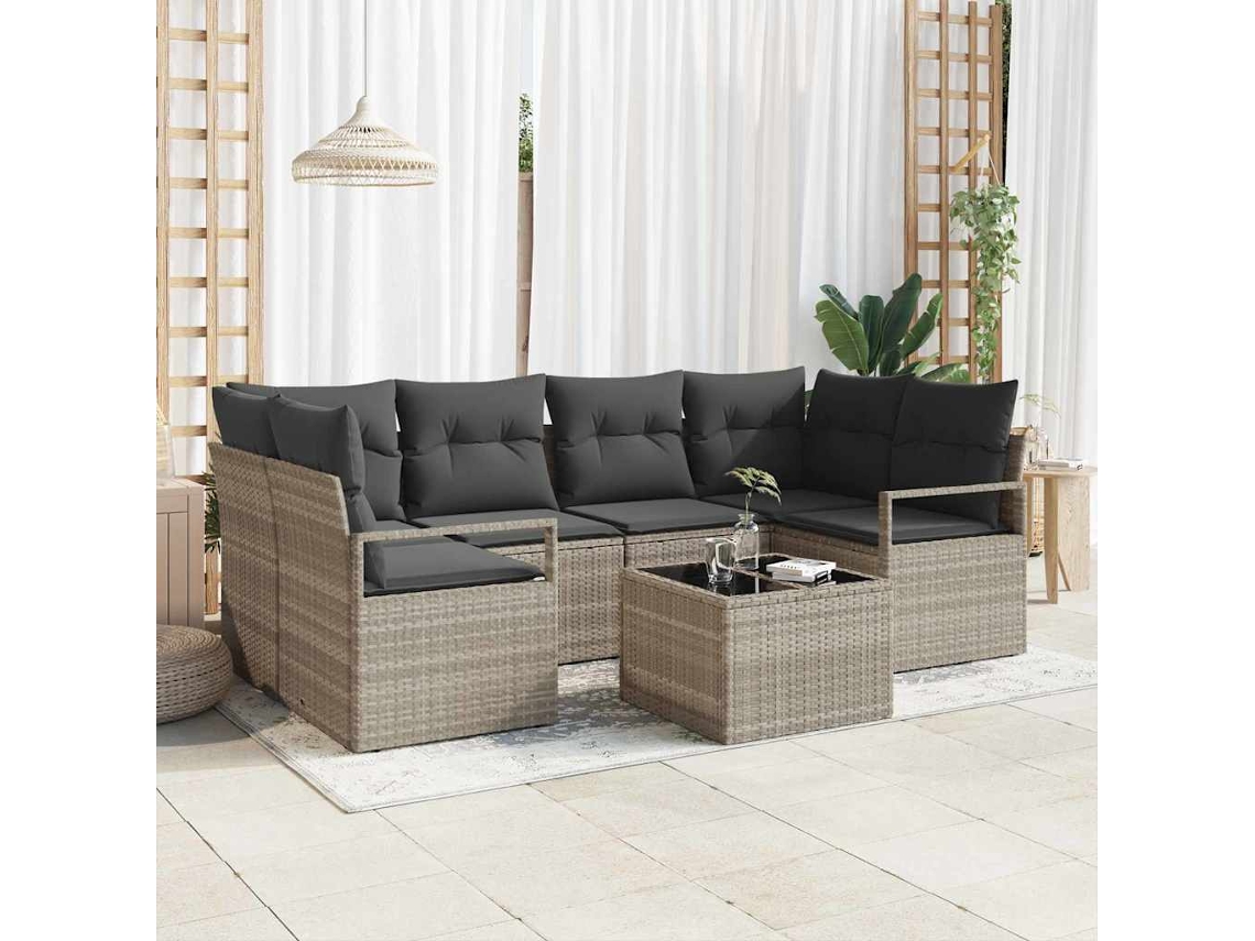 Vidaxl Conjunto De Sofás 7 Unid. 6-número De Lugares