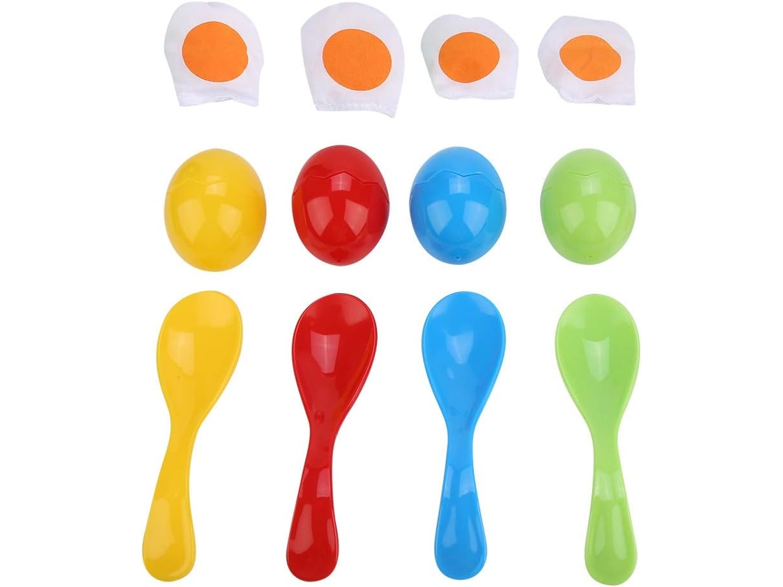 Conjunto de 4 Ovos de Páscoa com Colheres SFUSHOS