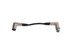 Lurelia Cabo Xlr Macho/fêmea 3 Pinos 90° 0,2 M, Para Microfones, Mixer, Amplificador E Colunas Ativas