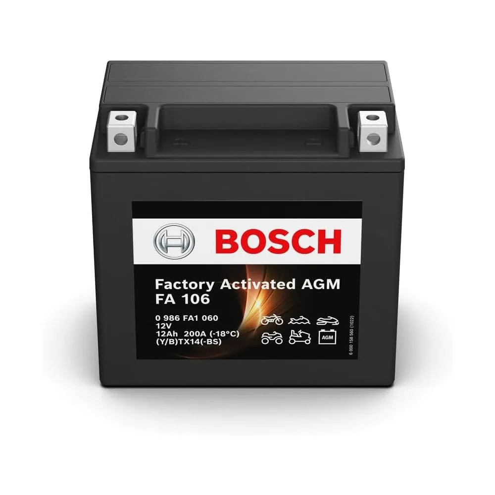 Bateria de Mota BOSCH Fa106 Ytx14-Bs 12V 12Ah 200A