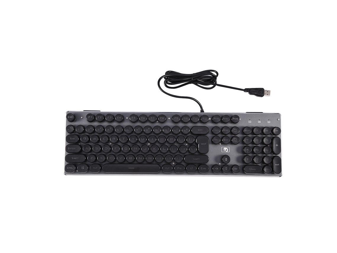 Teclado com Sensação Mecânica Teclado com Sensação Mecânica Xinmeng K100 (versão Punk Preto e Laranja)LAXISCREED (com Fio com Sensação Mecânica)