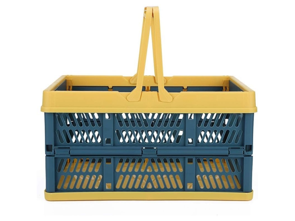 Caja De Armazenamento Plegável De Plástico Cesta Para Acampamento Viagem Apartamento Caravana
