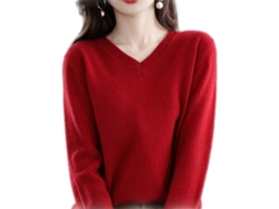 Suéter De Cashmere Mongol De Alta Qualidade Com Design Elegante E Tecnologia Avançada Vermelho