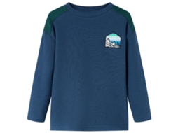 Camisola De Malha Para Criança Azul-marinho 140