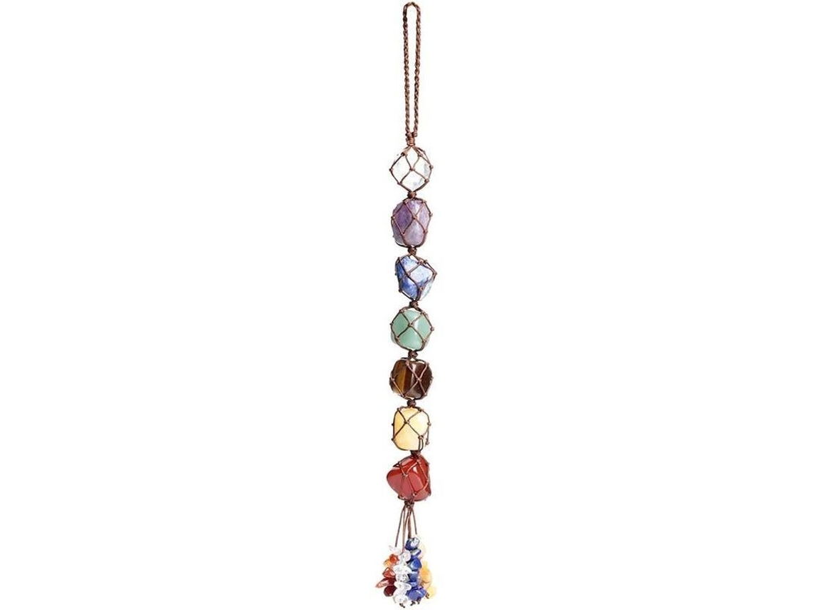 Adorno Colgante De Cristales 7 Chakras Para Ventana Coche Hogar Decoración Feng Shui Yoga Meditación