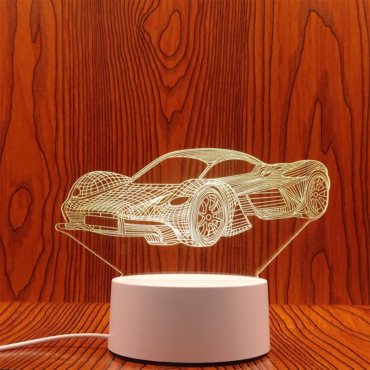 Luminária Noturna Led 3d Criativa, Luz Decorativa para Casa MDUG (luz de 7 Cores)