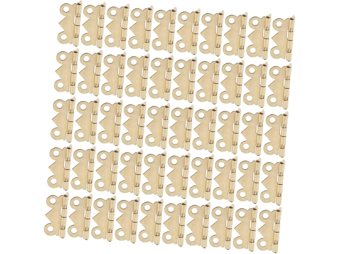 Conjunto De 100 Mini Vintage Douradas Em Ferro Com Refinado E Fácil