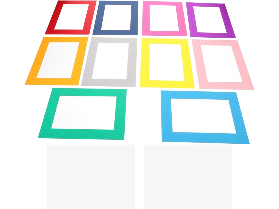 Conjunto 30 Porta Retratos Decorativos Papelão 15 6 Polegadas Cores Sortidas Versáteis Parede Ideais Quarto GOKOCO