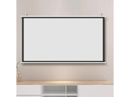 Tela de Projeção 30" 16:9 4:3 Portátil, para Uso Doméstico e Externo