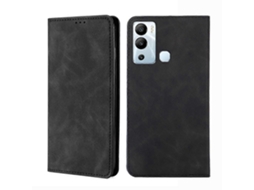 Capa De Celular Infinix Hot 2i Com Aba Horizontal Magnética Em Couro Sintético.