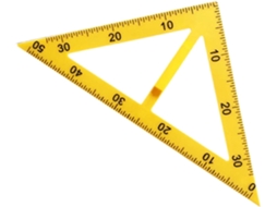 Régua Geométrica Para Instruções Matemáticas, Transferidor E Desenhos