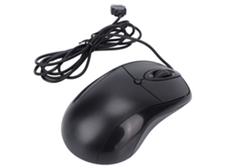 Rato Usb 1200 Dpi Preto Prático Com Design Ergonómico Ótico 135cm/53,1in Cabo Fosco Acessórios Para Computador