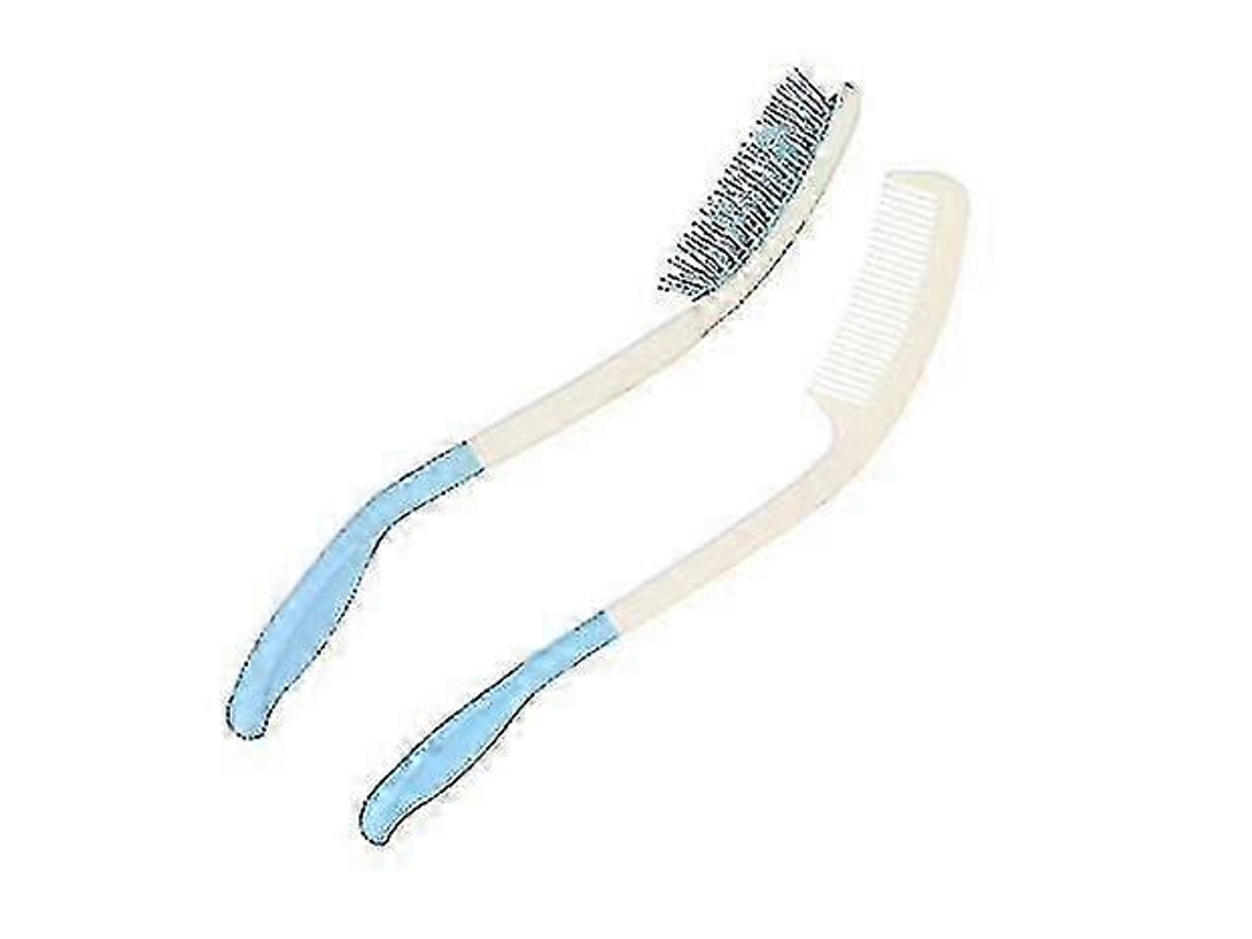 Conjunto De Pente E Escova De Cabelo Com Cabo Longo
