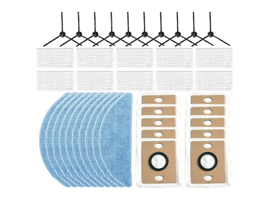 40pcs Para V9 / Pro G9 A12 Aspirador Peças Sobressalentes Escova Lateral Pano Esfregão Pó