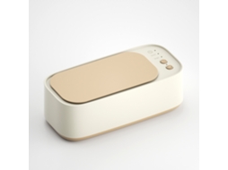 Limpador Ultrassônico Profissional De Joias: Limpador Ultrassônico Portátil De Três Velocidades De 45 Khz Com Suporte (branco)