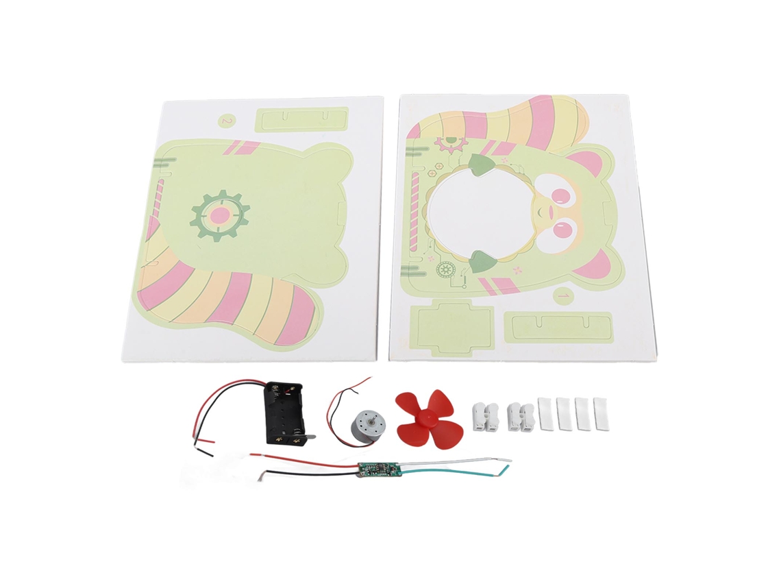 Mali kit de Experimentos de Ventilador Elétrico com Controle por Voz para Crianças Brinquedo Educativo Científico