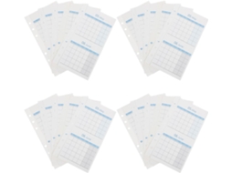 Recargas Para Planificador De Suivi Budgétaire Bleu, Papel Dupla Face, 20 Folhas A6 Flexíveis Calendrier