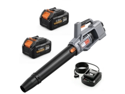 Soprador de Folhas Sem Fio 36v 2 Baterias 4.0ah, motor Sem Escovas 1000w, 3 Velocidades cinza claro BTFORUS