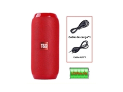 Alto-falante MDUG Tg117 com subwoofer, uso externo, vermelho