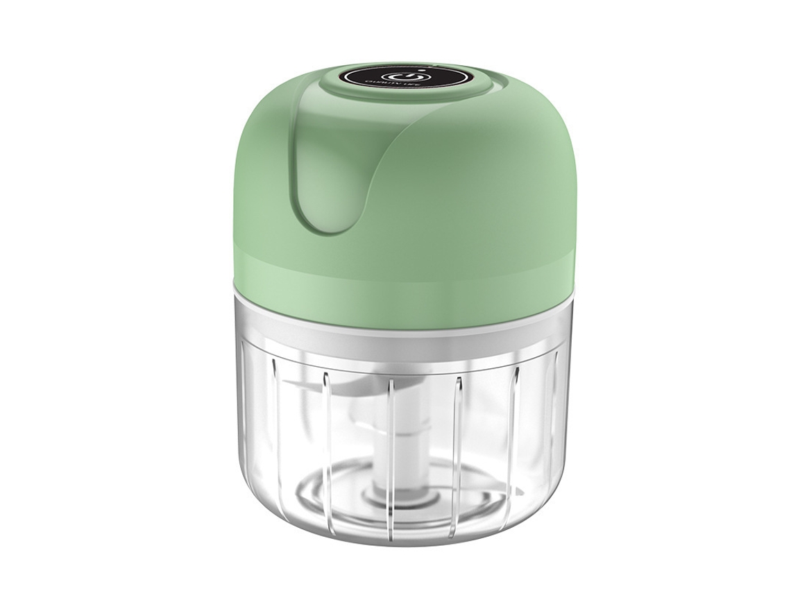 Picador De Alho Com Colher Para Picar Alho, Gengibre, Ervas, Pimenta, Carne Moída, Cebola, Pequeno Picador Usb De 250 Ml