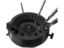 Afiador De Brocas Para Angular, 2,4 Mm A 12,7 Gabarito Plástico Alto Impacto Rápida