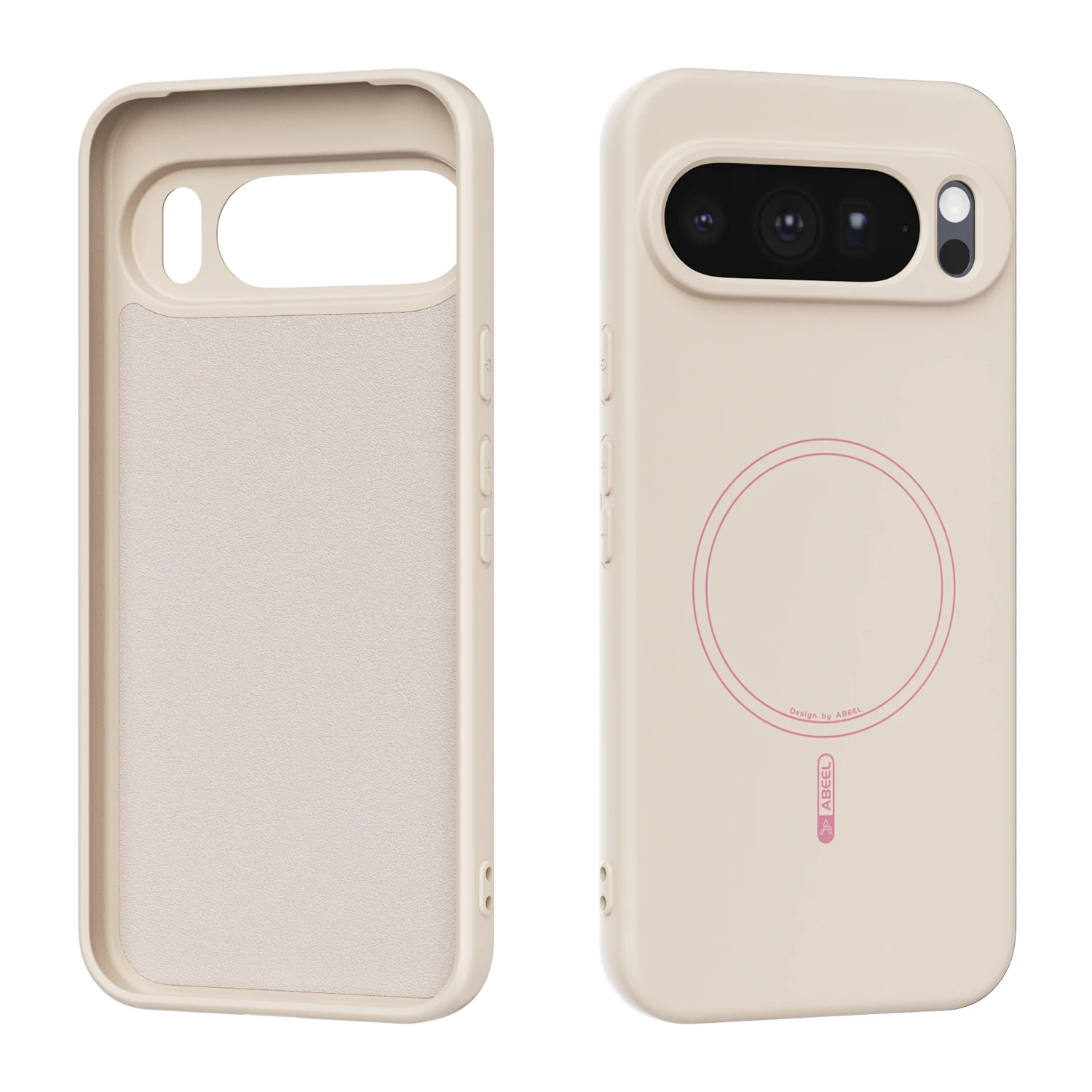 Capa De Celular Em Silicone Líquido (google Pixel 10 Pro Branco), Magnética E Resistente A Impactos.