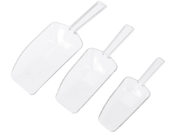 Conjunto De 3 Pás Gelo Plástico Transparente, Multiuso