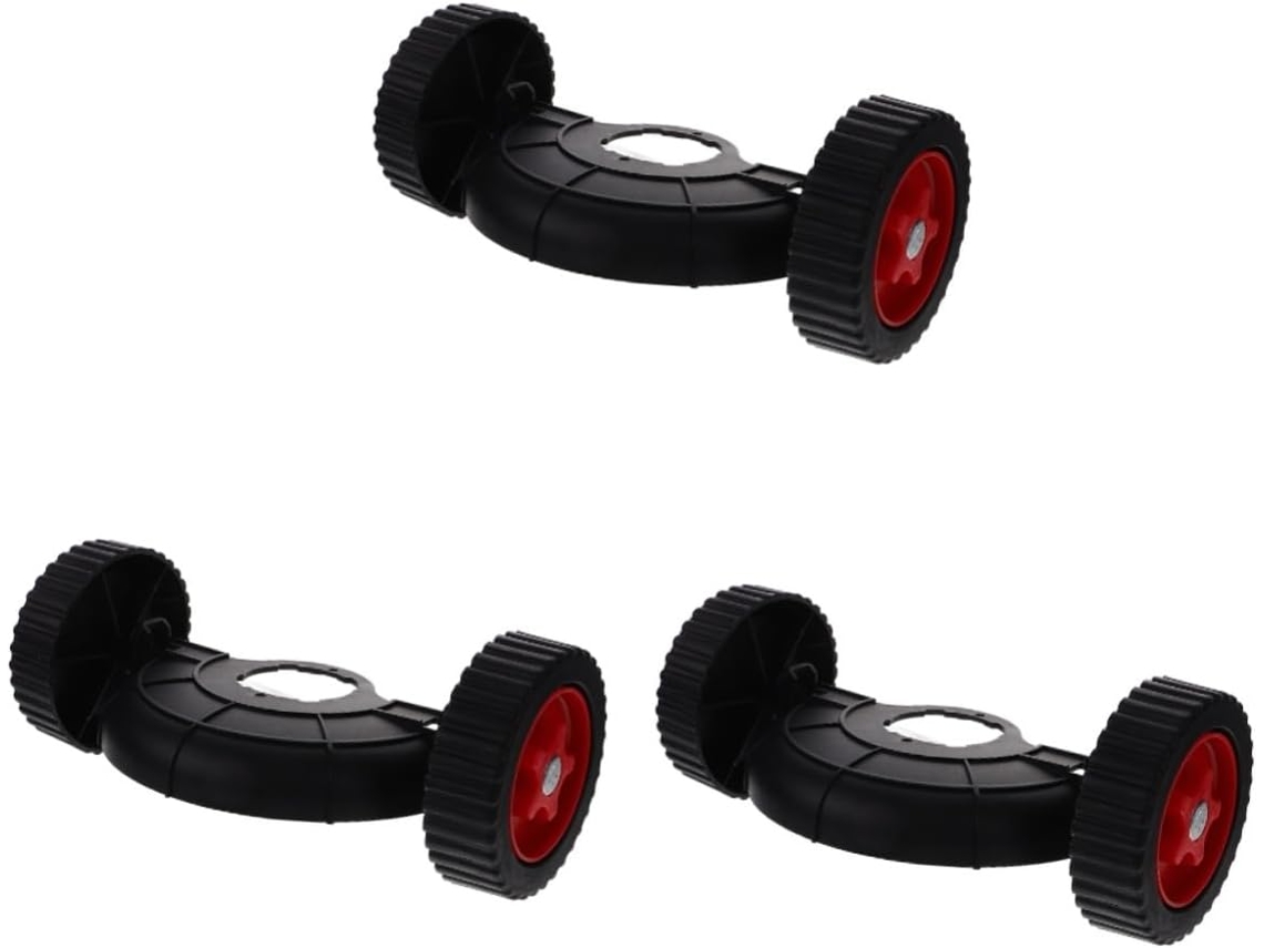 Conjunto De 3 Rodas De Apoio De Substituição Para Cortador De Grama E Enxada.