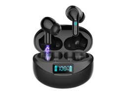 Fones De Ouvido Sem Fio Bluetooth Tws Com Cancelamento De Ruído, Visor Led E Função De Cancelamento De Ruído.