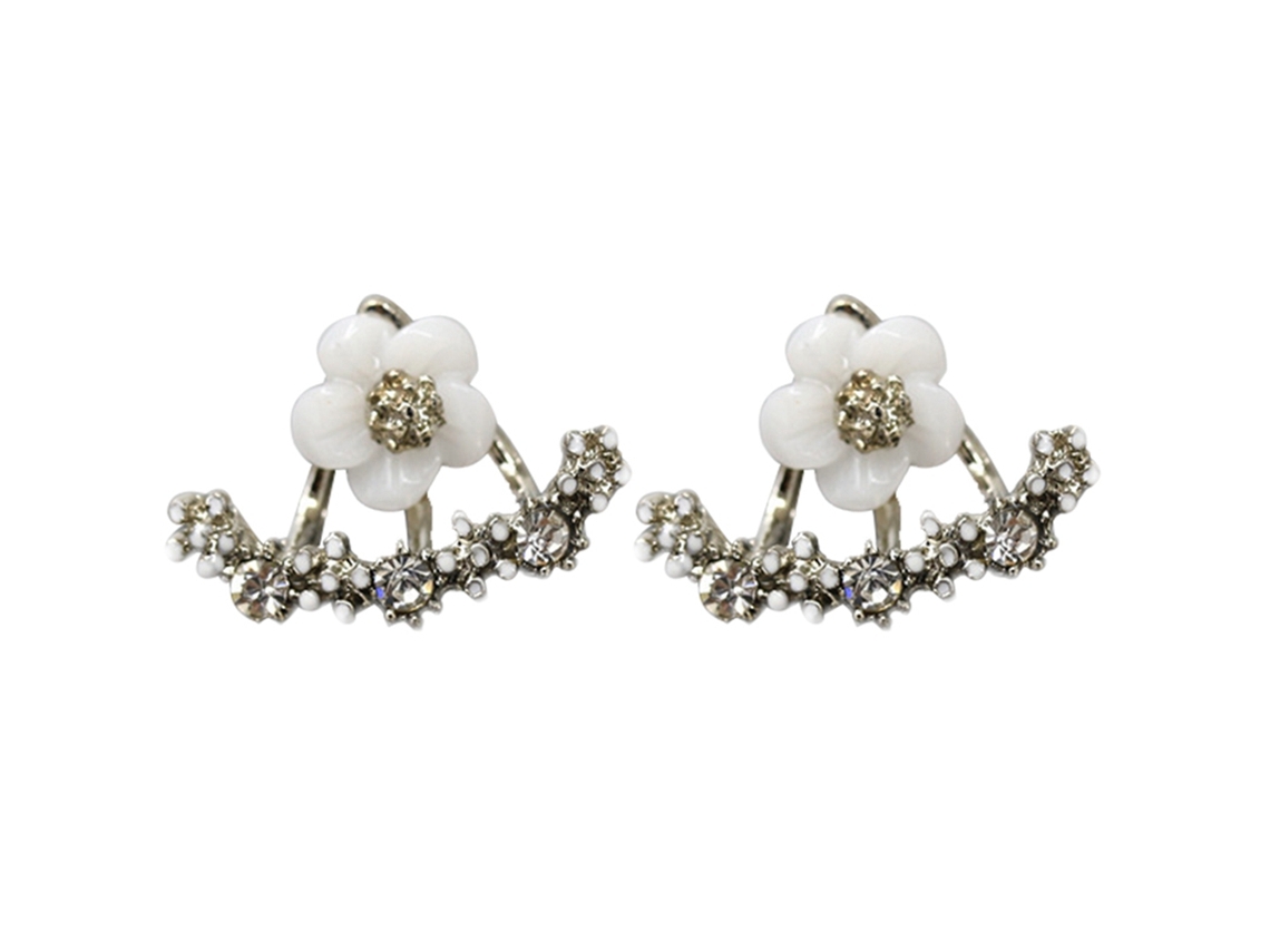 Brincos Florais Estilosos Acessórios Decorativos