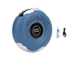 Ventilador Portátil de Pescoço Usb Recarregável Azul