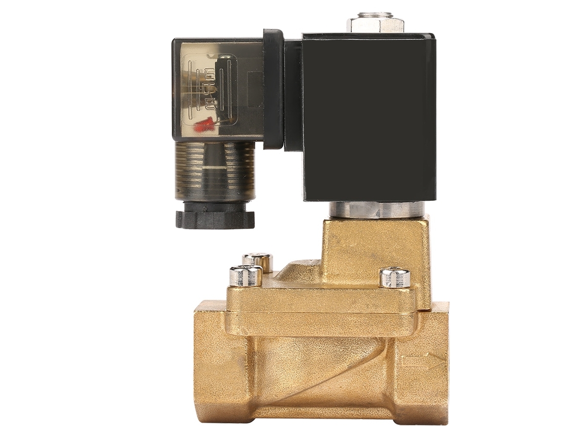 Válvula Electromagnética Cilindro Latão Ac220v
