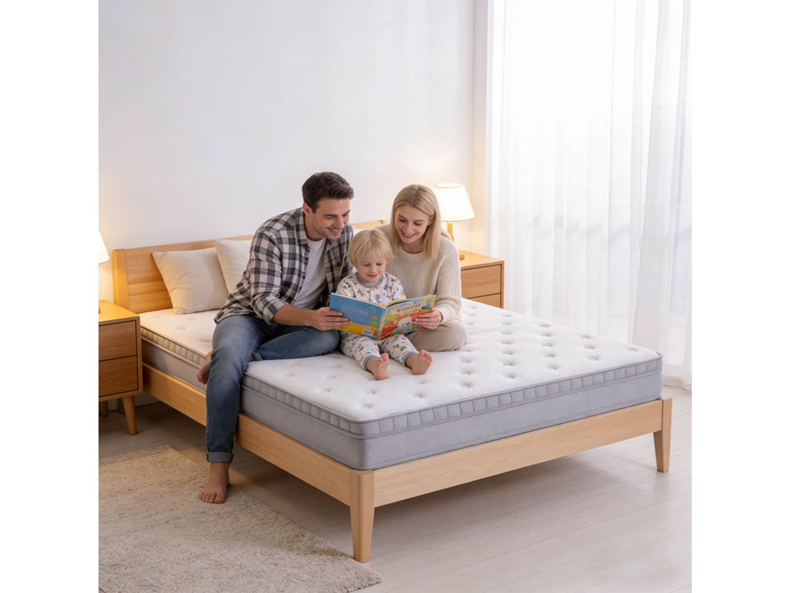 Mesa de cabeceira Fasst com 2 gavetas, madeira reciclada | MAISON EXCLUSIVE