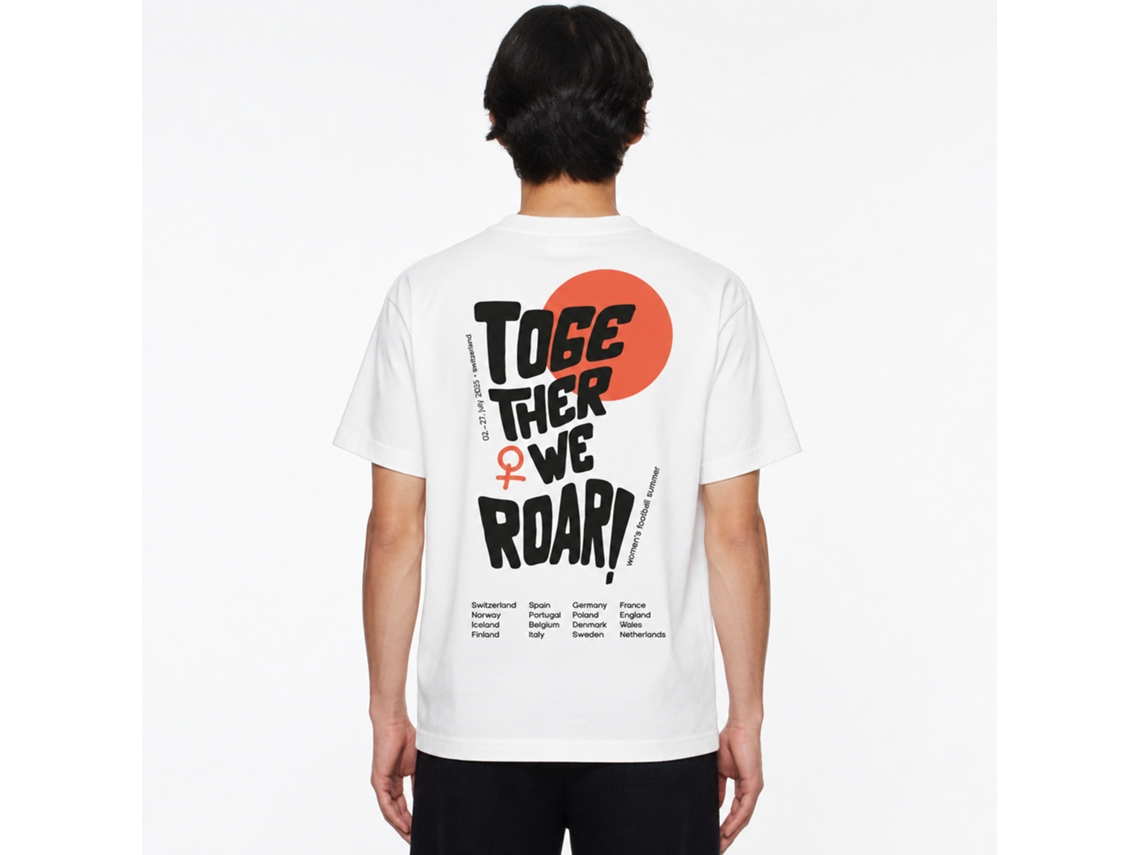 Rockinstone Football – Juntos Rugimos Rasterrebelle Camiseta Estilo de Designer Exclusivo