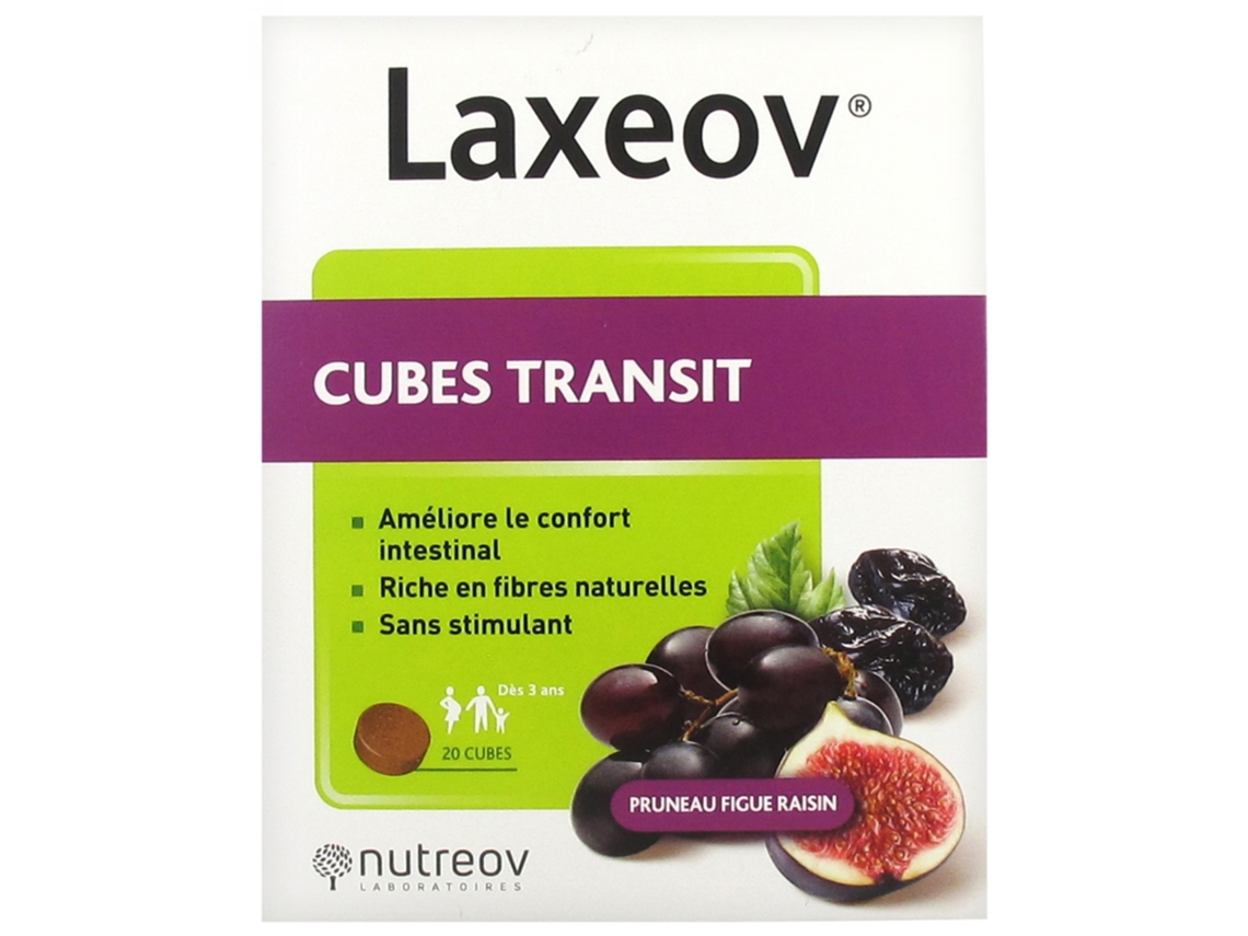 Laxeov Transit Cubes 20 Cubos Sabor: Ameixas Figo Uva NUTREOV