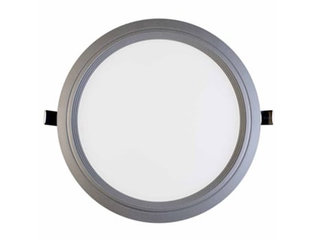 Downlight LED Ultrafino Redondo Recesso 15W 1100lm Ø20.5cm 4000K Alumínio 1Primer Leader