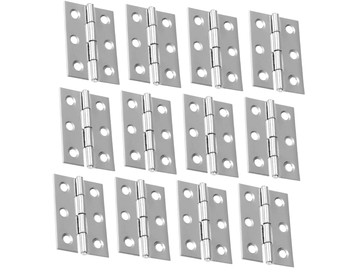 Conjunto De 45 Dobradiças Aço Inoxidável Reforçadas E Fáceis Instalar