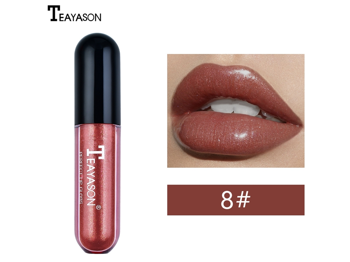 Batom hidratante de longa duração com brilho labial - Maquiagem cosmética (08)