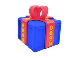 Caixa De Presente 3d Irritante Com Parafusos, Caixa De Presente Irritante Com Compartimento Giratório Nas Cores Vermelha E Azul. Aquaforge